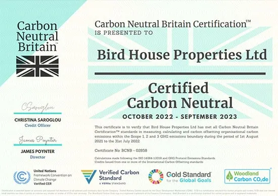 Certified Carbon Neutral — October 2022–September 2023